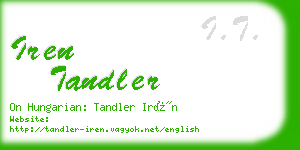 iren tandler business card